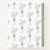 Pastel Colors Heart Balloons Notitieboek (Achterkant)