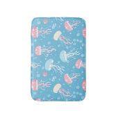 Pastel colors jellyfish pattern badmat (Voorkant Verticaal)