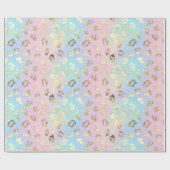 Pastel Colors Leopard Skin Bandana Cadeaupapier (Vlak)
