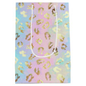 Pastel Colors Leopard Skin Bandana Medium Cadeauzakje (Achterkant)