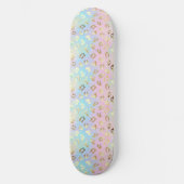 Pastel Colors Leopard Skin Bandana Persoonlijk Skateboard (Voorkant)