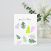 Pastel Colors Lucky Fern Briefkaart (Staand voorkant)