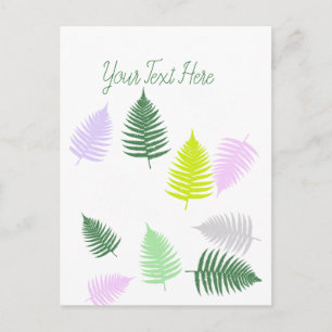 Pastel Colors Lucky Fern Briefkaart