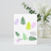 Pastel Colors Lucky Fern Briefkaart (Staand voorkant)