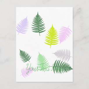 Pastel Colors Lucky Fern Briefkaart