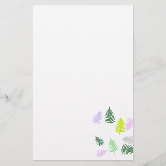 Pastel Colors Lucky Fern Briefpapier (Voorkant)