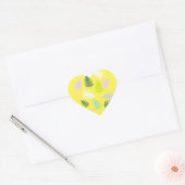 Pastel Colors Lucky Fern Hart Sticker (Envelop)