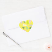 Pastel Colors Lucky Fern Hart Sticker (Envelop)