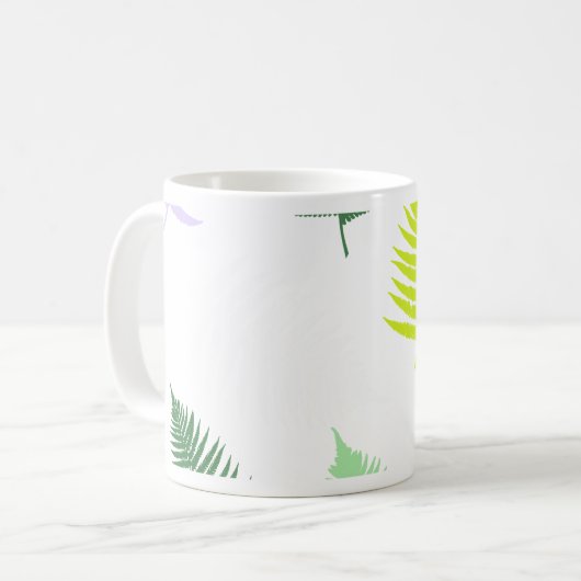Pastel Colors Lucky Fern Koffiemok (Voorkant links)