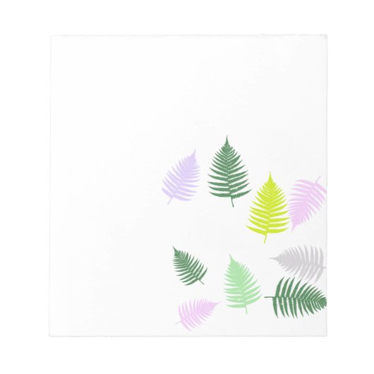 Pastel Colors Lucky Fern Notitieblok (Voorkant)