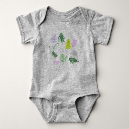 Pastel Colors Lucky Fern Romper (Voorkant)