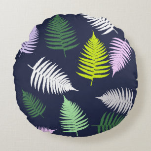 Pastel Colors Lucky Fern Rond Kussen