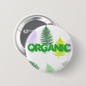 Pastel Colors Lucky Fern Ronde Button 5,7 Cm (Voorkant /achterkant)