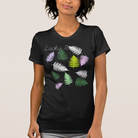 Pastel Colors Lucky Fern T-shirt (Voorkant)