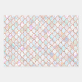 Pastel Colors Mermaid Scales Patroon Inpakpapier Vel (Voorkant 2)