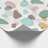 Pastel Colors Organic Shapes Seamless Pattern Cadeaupapier (Hoek)