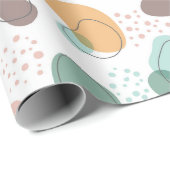 Pastel Colors Organic Shapes Seamless Pattern Cadeaupapier (Rol Hoek)