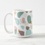 Pastel Colors Organic Shapes Seamless Pattern Koffiemok (Links)