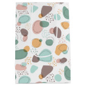 Pastel Colors Organic Shapes Seamless Pattern Medium Cadeauzakje (Achterkant)