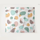 Pastel Colors Organic Shapes Seamless Pattern Wandkleed (Voorkant (horizontaal))