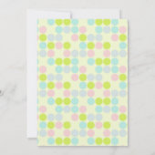 Pastel Colors, Polka Dot; Ice Cream Cone Kaart (Achterkant)