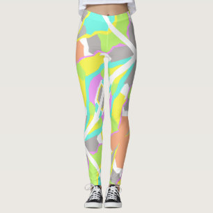Pastel Colors Positieve Vibes Abstracte Leggings