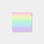 Pastel Colors Rainbow Gradient Post-it Notes (Voorkant)