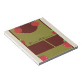 Pastel Colors Red Apples Notepad Notitieblok (Schuin)