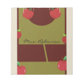 Pastel Colors Red Apples Notepad Notitieblok (Voorkant)