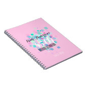 Pastel Colors Roze 85th Birthday Party Guest Book Notitieboek (Rechterzijde)
