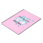 Pastel Colors Roze 85th Birthday Party Guest Book Notitieboek (Linkerzijde)