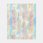 Pastel Colors Shimmering Iridescent Stripes Patter Fleece Deken (Voorkant)