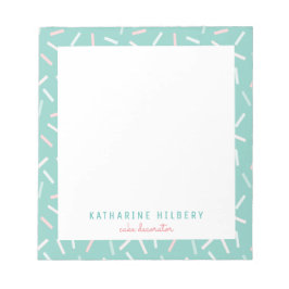 Pastel Colors Sprinkles Mint Green Notitieblok
