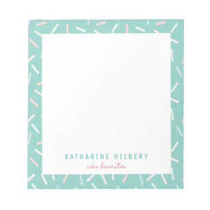 Pastel Colors Sprinkles Mint Green Notitieblok