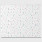 Pastel Colors Sprinkles White Cadeaupapier (Vlak)