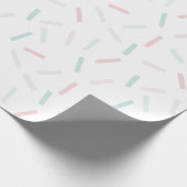 Pastel Colors Sprinkles White Cadeaupapier (Hoek)