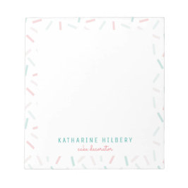 Pastel Colors Sprinkles White Notitieblok