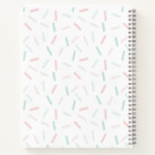 Pastel Colors Sprinkles White Notitieboek (Achterkant)