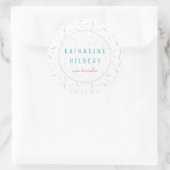 Pastel Colors Sprinkles White Ronde Sticker (Tas)
