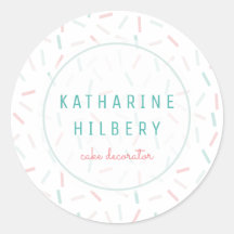 Pastel Colors Sprinkles White