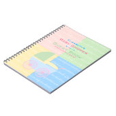 Pastel Colour Baby shower Guest Book- Notitieboek (Linkerzijde)