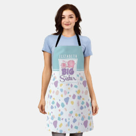 Pastel Colour Big Sister Elephant Colorful Patroon Schort
