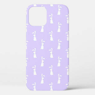 Pastel Colour Bunny Pattern Blue Background Pet Case-Mate iPhone Case