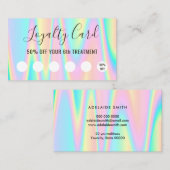 Pastel Colours Loyalty Card Visitekaartje (Voorkant / Achterkant)