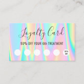 Pastel Colours Loyalty Card Visitekaartje (Voorkant)