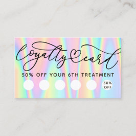Pastel Colours Loyalty Card Visitekaartje