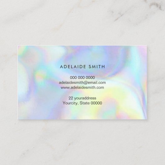 Pastel Colours Loyalty Card Visitekaartje (Achterkant)