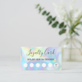 Pastel Colours Loyalty Card Visitekaartje (Staand voorkant)