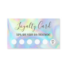 Pastel Colours Loyalty Card