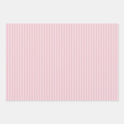 Pastel combination of Gray, Pink, Mint Stripes Inpakpapier Vel (Voorkant)
